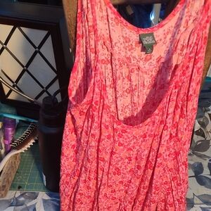 Wild Fable Pink Floral Midi Dress